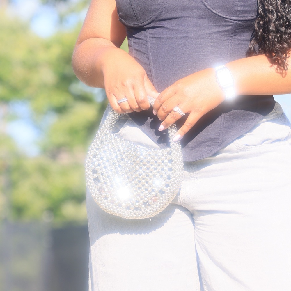 Asos Beaded Silver bag - Picture 6 of 7
